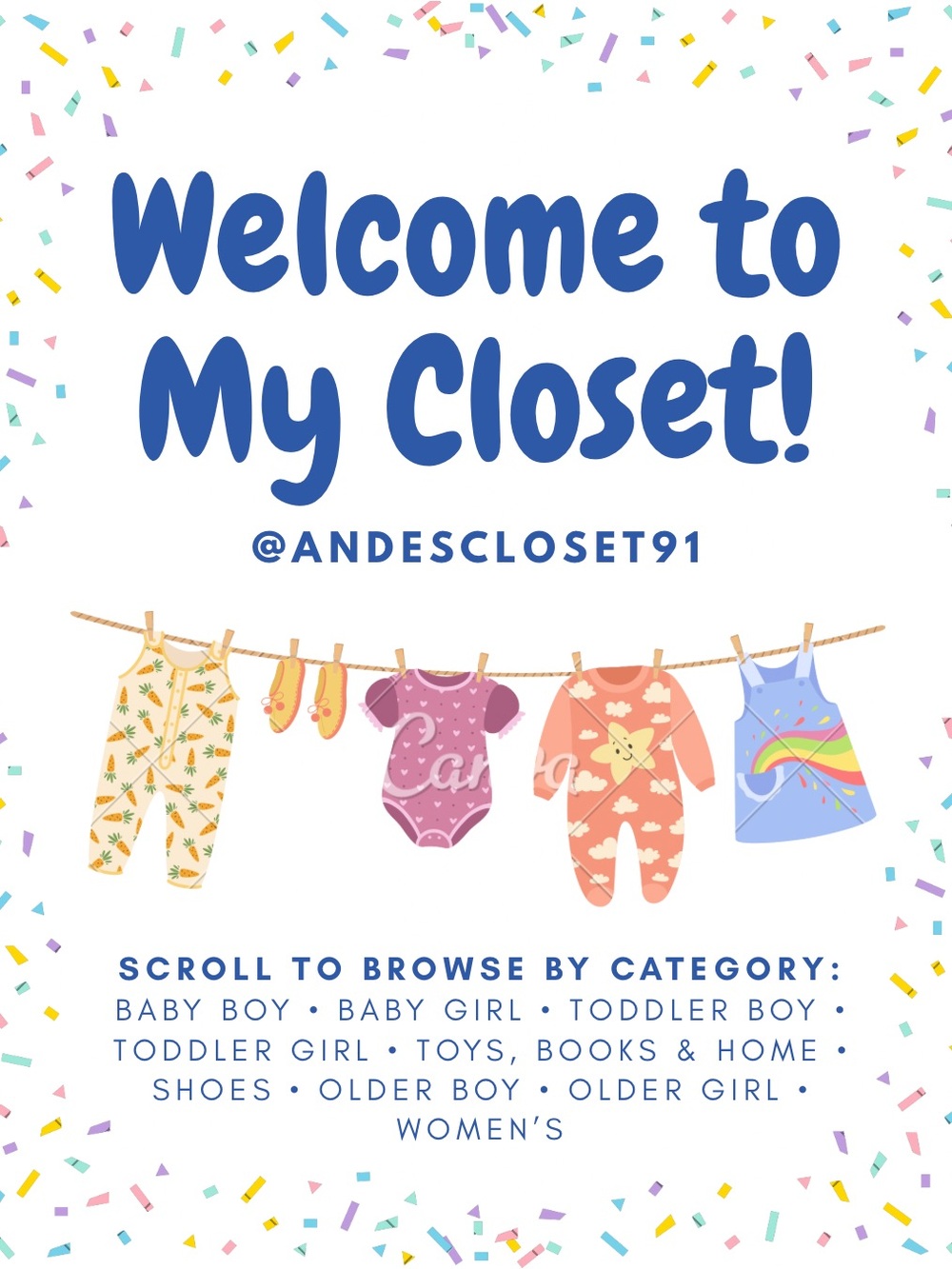 Welcome to my closet!